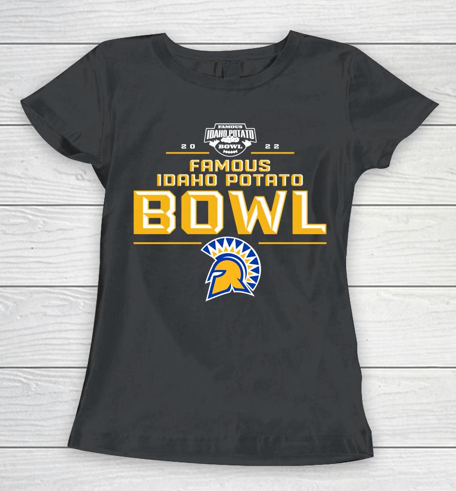 Ncaa Men's Famous Idaho Potato Bowl 2022 Sjsu Jose State Women T-Shirt