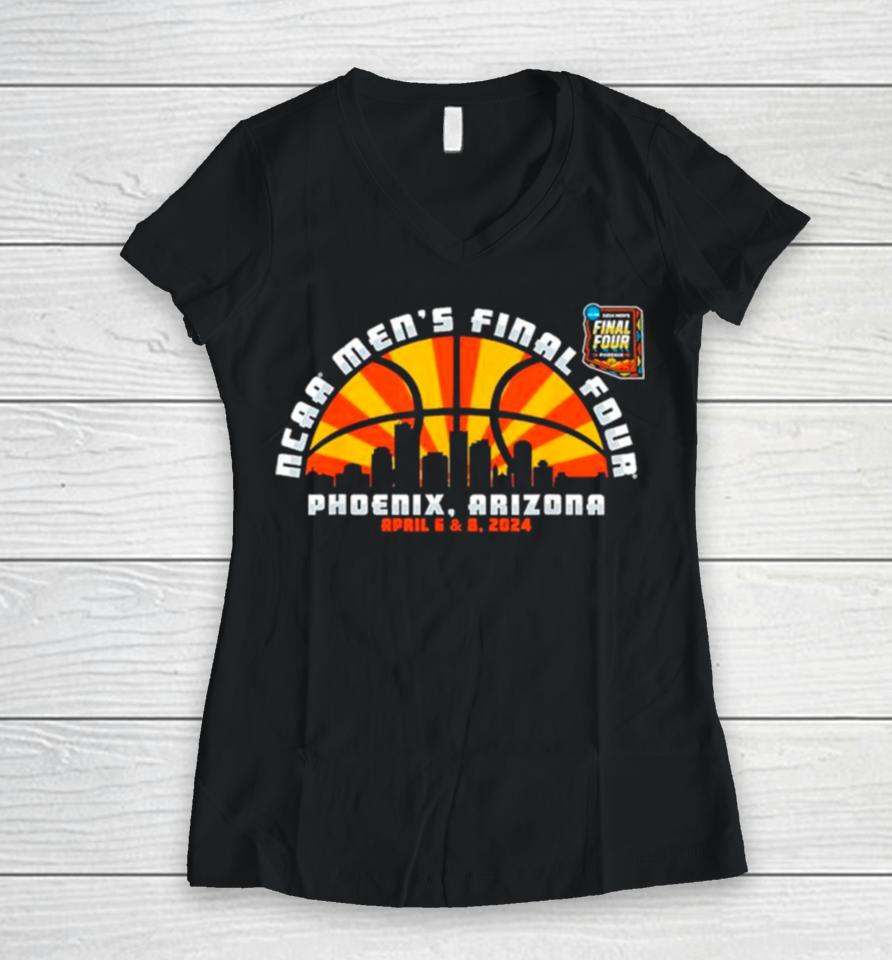 Ncaa Men’s Final Four 2024 Basketball Phoenix Arizona Women V-Neck T-Shirt