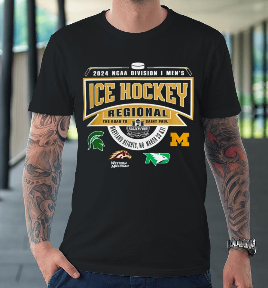 Ncaa Men’s Ice Hockey Regional Maryland Heights Championship 2024 Premium T-Shirt