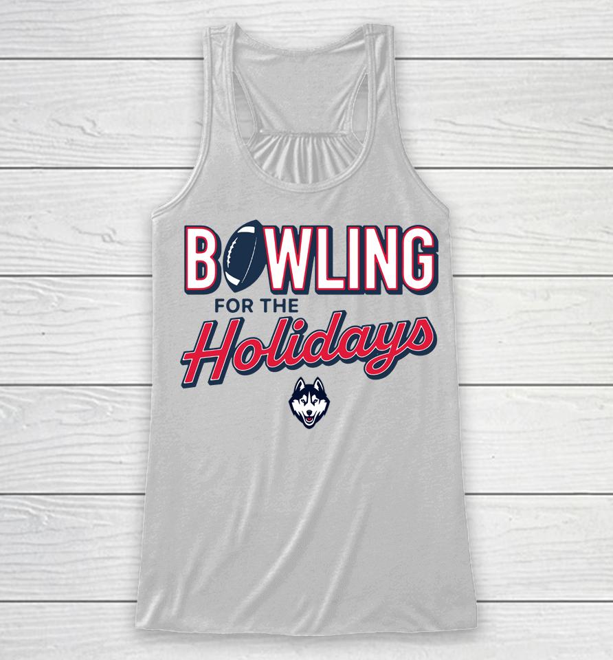 Ncaa Men's Uconn Huskies Bowling For The Holidays Racerback Tank
