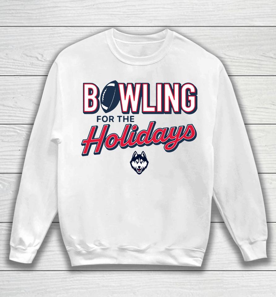 Ncaa Men's Uconn Huskies Bowling For The Holidays Sweatshirt