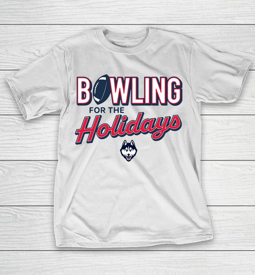 Ncaa Men's Uconn Huskies Bowling For The Holidays T-Shirt