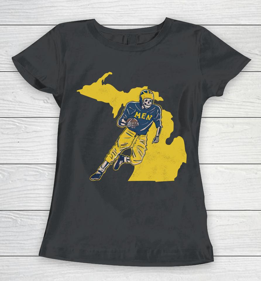 Ncaa Michigan Wolverines Men Football Women T-Shirt