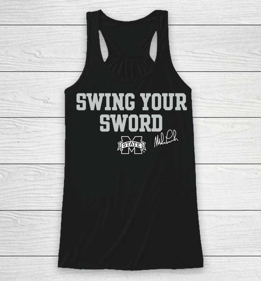 Ncaa Mississippi State Football Swing Your Sword Racerback Tank
