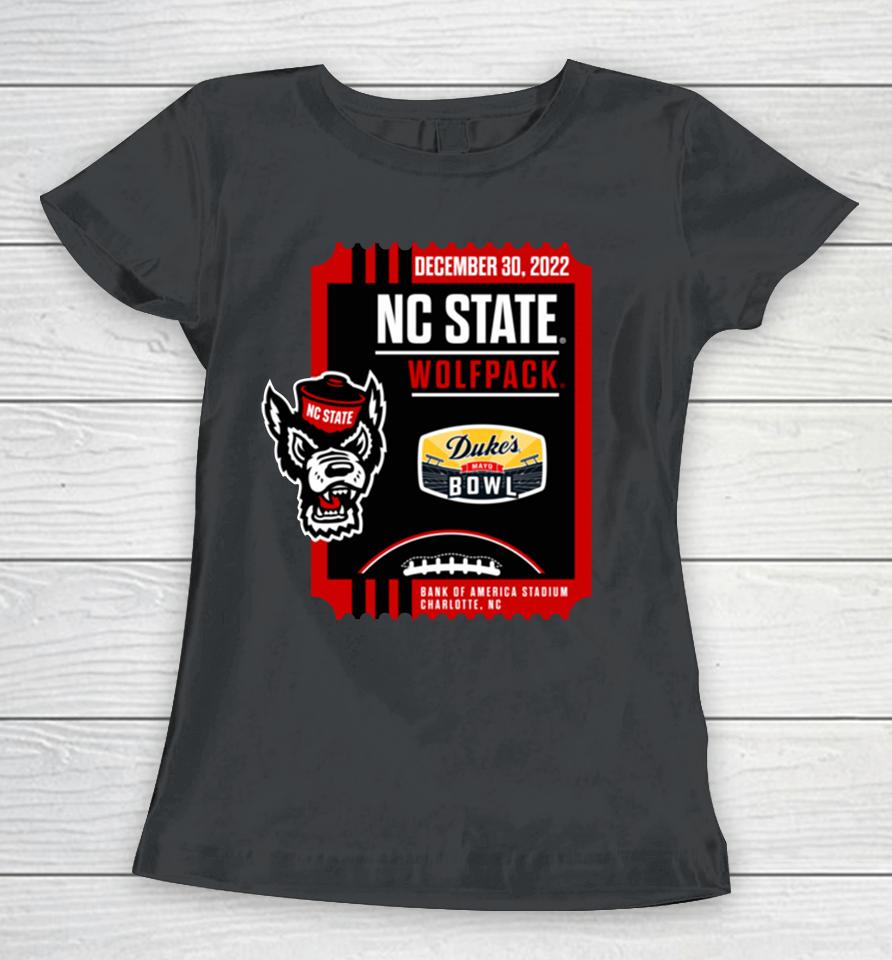 Ncaa North Carolina State 2022 Duke's Mayo Bowl Women T-Shirt