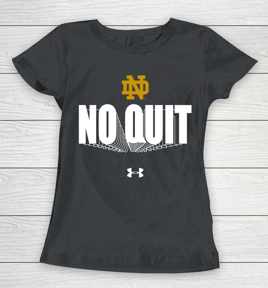 Ncaa Notre Dame Fighting Irish No Quit Shooter Performance Women T-Shirt