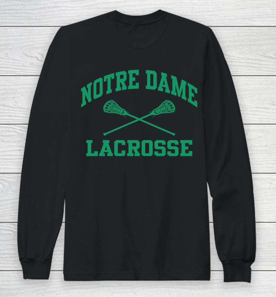 Ncaa Notre Dame Lacrosse Icon Long Sleeve T-Shirt
