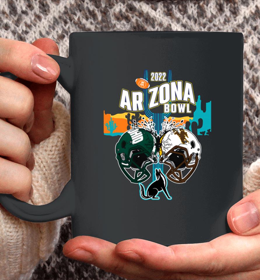 Ncaa Ohio Bobcats Vs Wyoming Cowboys 2022 Arizona Bowl Helmets Coffee Mug