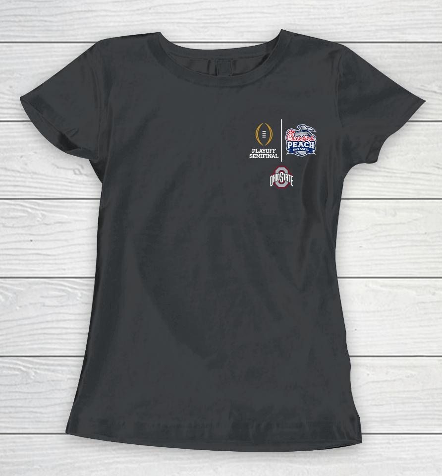 Ncaa Ohio State Buckeyes Cfp 2022 Peach Bowl Women T-Shirt