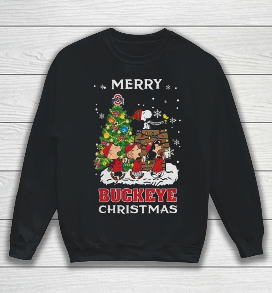 Ncaa Ohio State Buckeyes Snoopy Family Christmas Sweatshirt