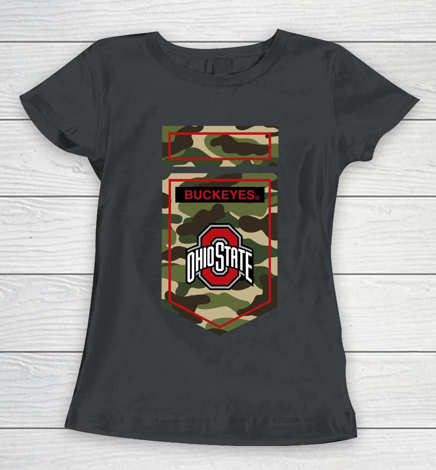 Ncaa Ohio State Buckeyes Veterans Camo Women T-Shirt