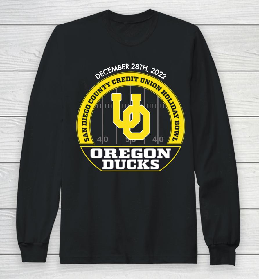 Ncaa Oregon Ducks 2022 Holiday Bowl Long Sleeve T-Shirt