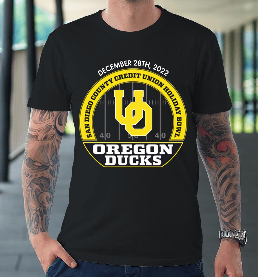 Ncaa Oregon Ducks 2022 Holiday Bowl Premium T-Shirt