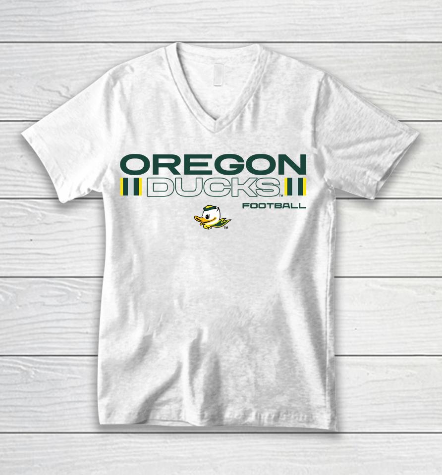 Ncaa Oregon Ducks Velocity Legend Performance Unisex V-Neck T-Shirt