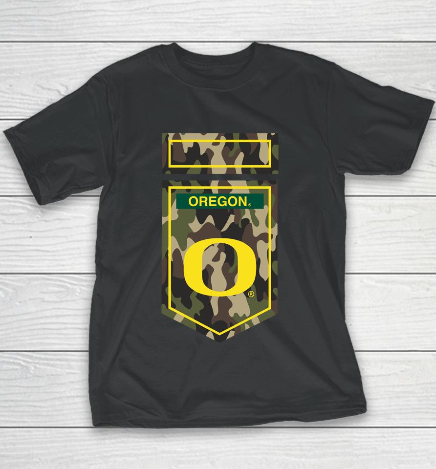 Ncaa Oregon Ducks Veterans Camo Youth T-Shirt