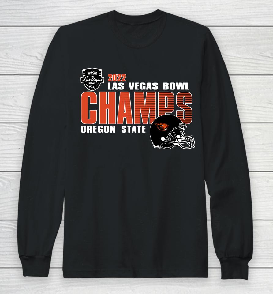 Ncaa Oregon State Beavers 2022 Las Vegas Bowl Champions Long Sleeve T-Shirt