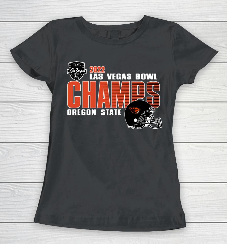 Ncaa Oregon State Beavers 2022 Las Vegas Bowl Champions Women T-Shirt