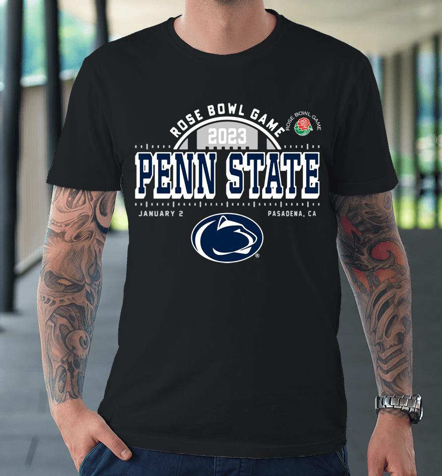 Ncaa Penn State 2023 Rose Bowl Game Navy Premium T-Shirt