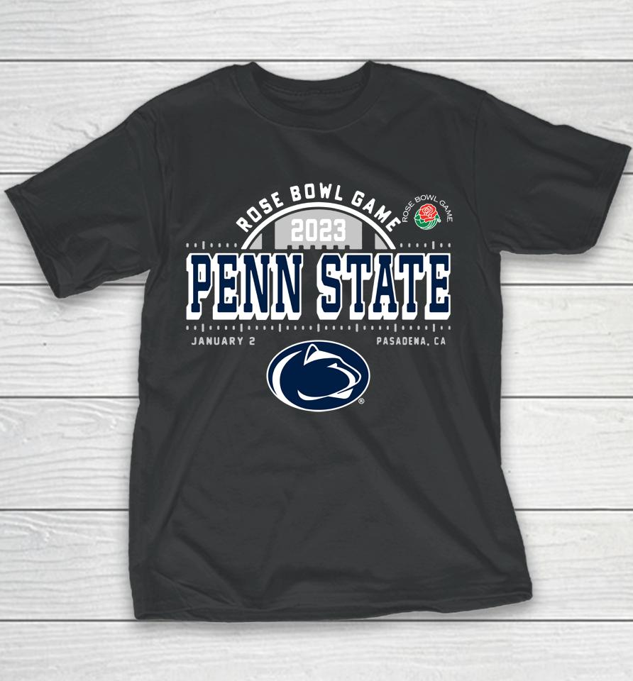 Ncaa Penn State 2023 Rose Bowl Game Navy Youth T-Shirt