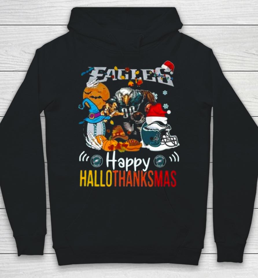 Ncaa Philadelphia Eagles Mascot Happy Hallothanksmas Hoodie