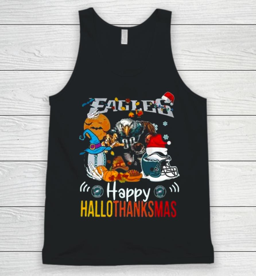 Ncaa Philadelphia Eagles Mascot Happy Hallothanksmas Unisex Tank Top