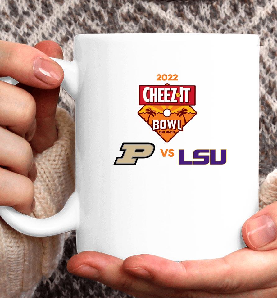 Ncaa  Purdue Vs Lsu Cheez-It Bowl 2022 Matchup Coffee Mug