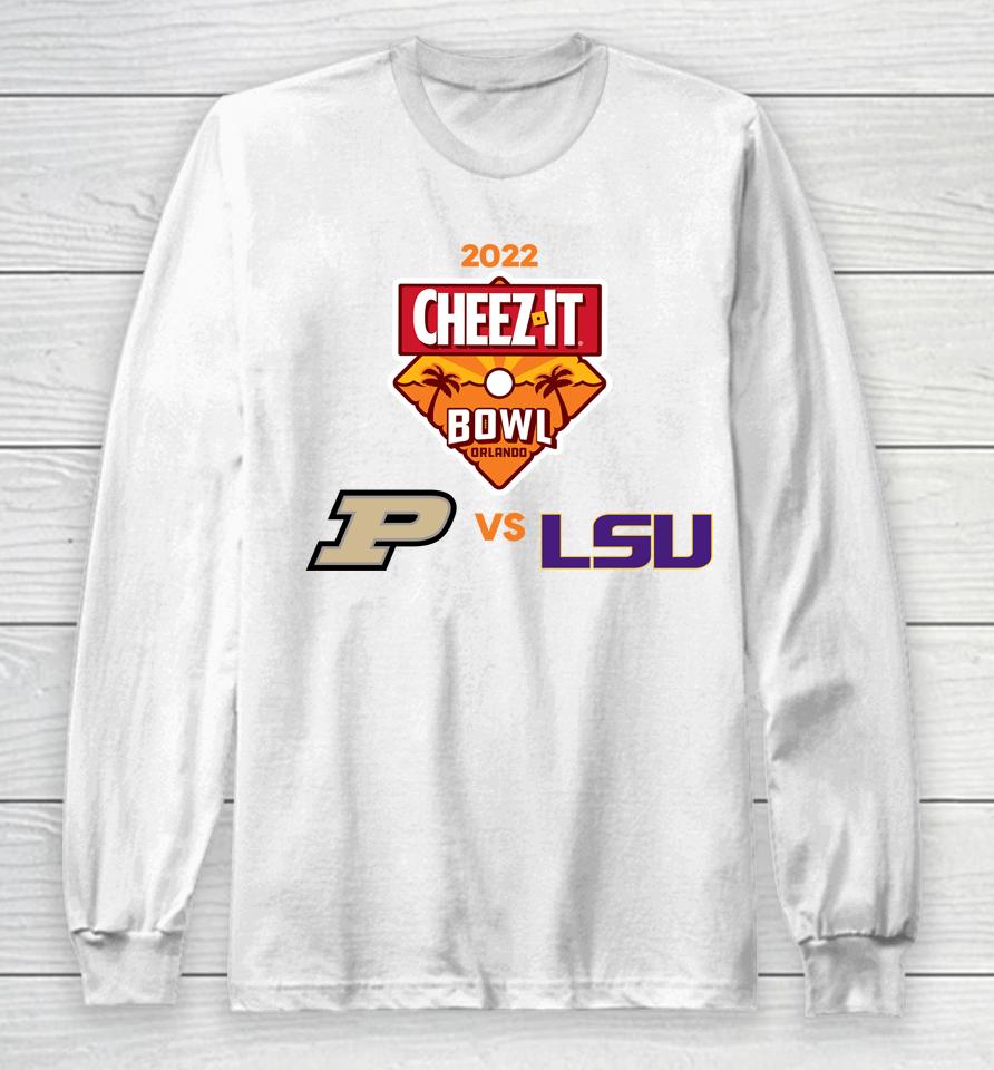 Ncaa  Purdue Vs Lsu Cheez-It Bowl 2022 Matchup Long Sleeve T-Shirt