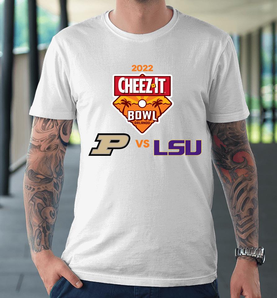 Ncaa  Purdue Vs Lsu Cheez-It Bowl 2022 Matchup Premium T-Shirt