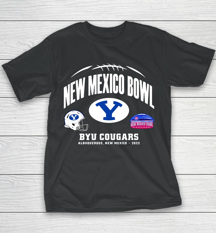 Ncaa Royal Byu Cougars 2022 New Mexico Bowl Youth T-Shirt
