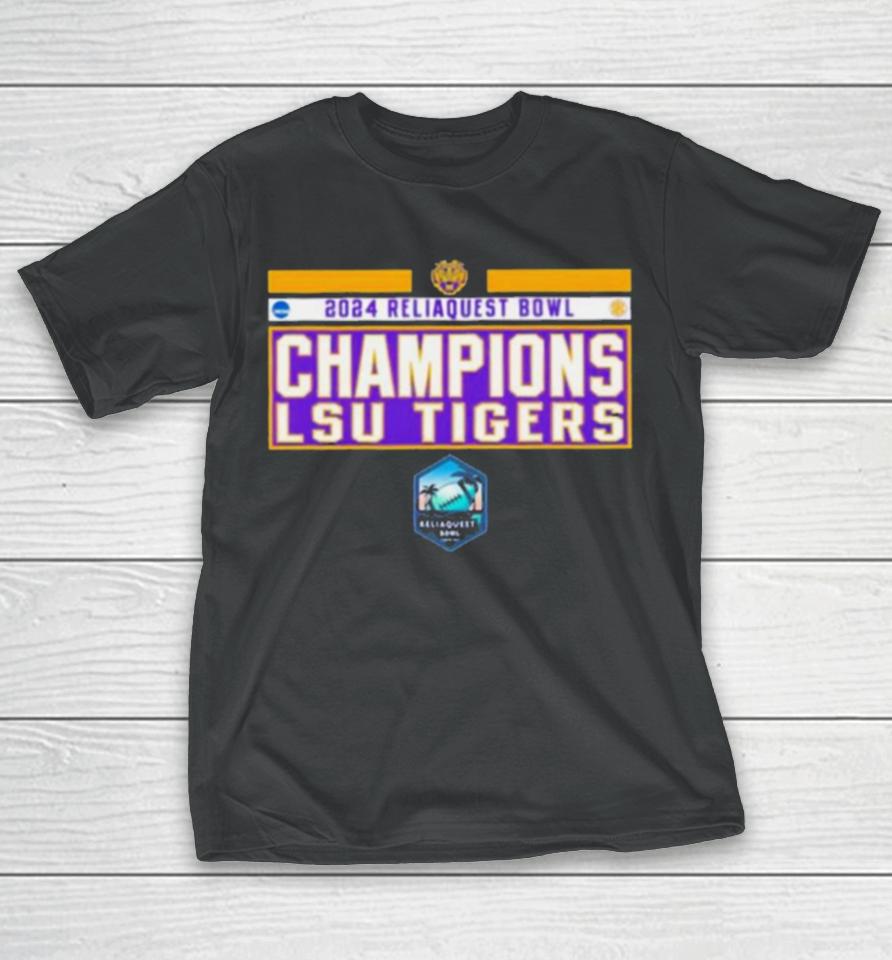 Ncaa Sec Lsu Tiger 2024 Reliaquest Bowl Champions T-Shirt