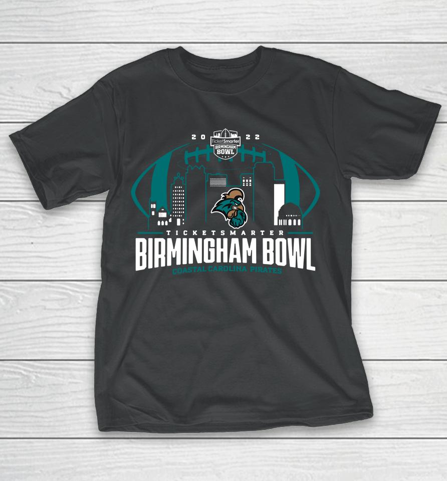 Ncaa Shop Birmingham Bowl 2022 Coastal Carolina Black T-Shirt