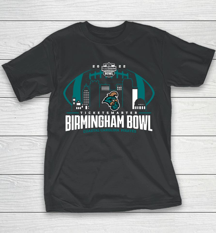 Ncaa Shop Birmingham Bowl 2022 Coastal Carolina Black Youth T-Shirt