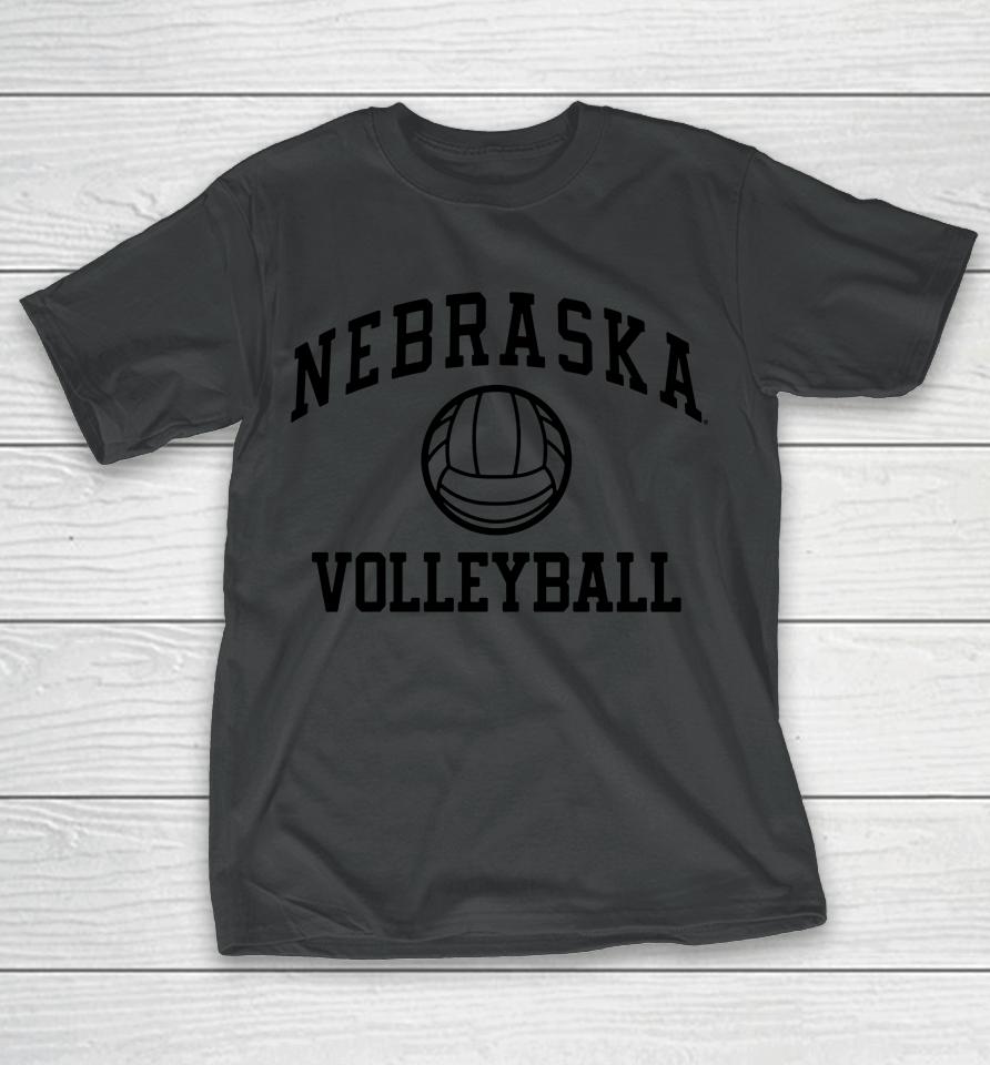 Ncaa Shop Champion Scarlet Nebraska Huskers Volleyball Icon Powerblend Red T-Shirt