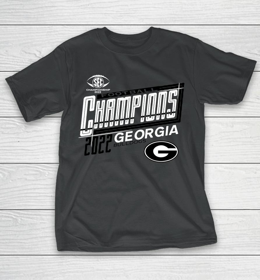 Ncaa Shop Georgia Bulldogs 2022 Sec Football Conference Champions T-Shirt