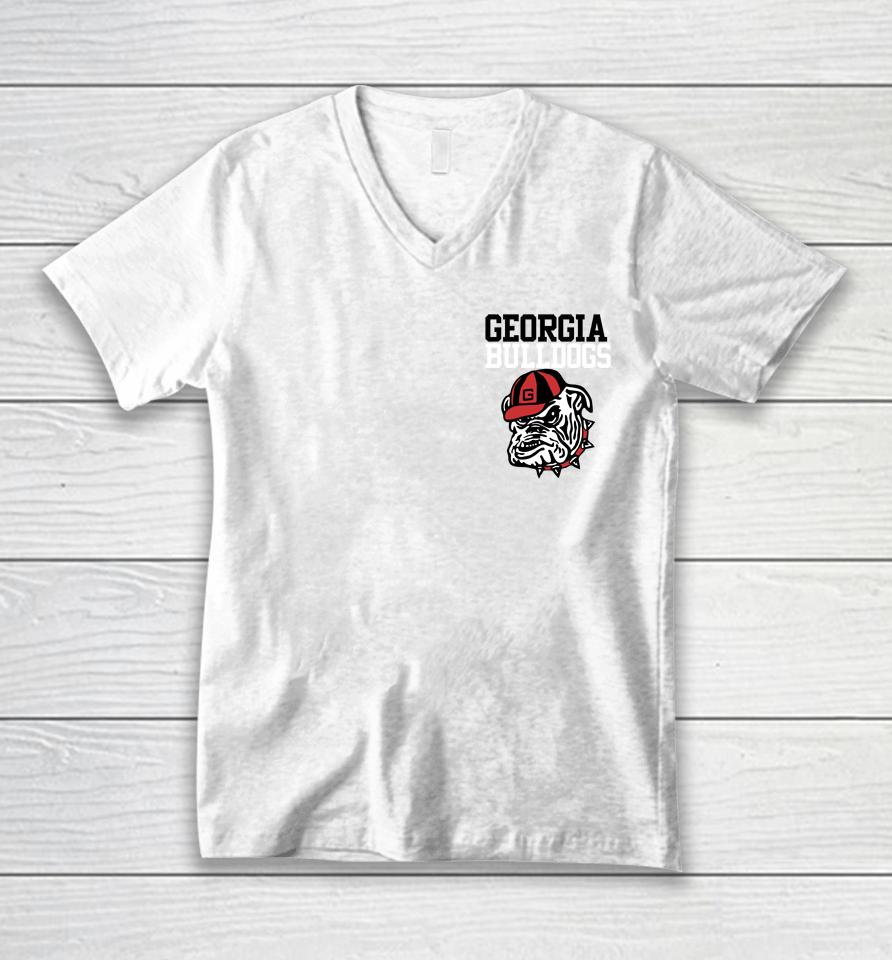 Ncaa Shop Jacksonville Florida Georgia Bulldogs 2022 Royal Football Rivalry Let's Go Unisex V-Neck T-Shirt