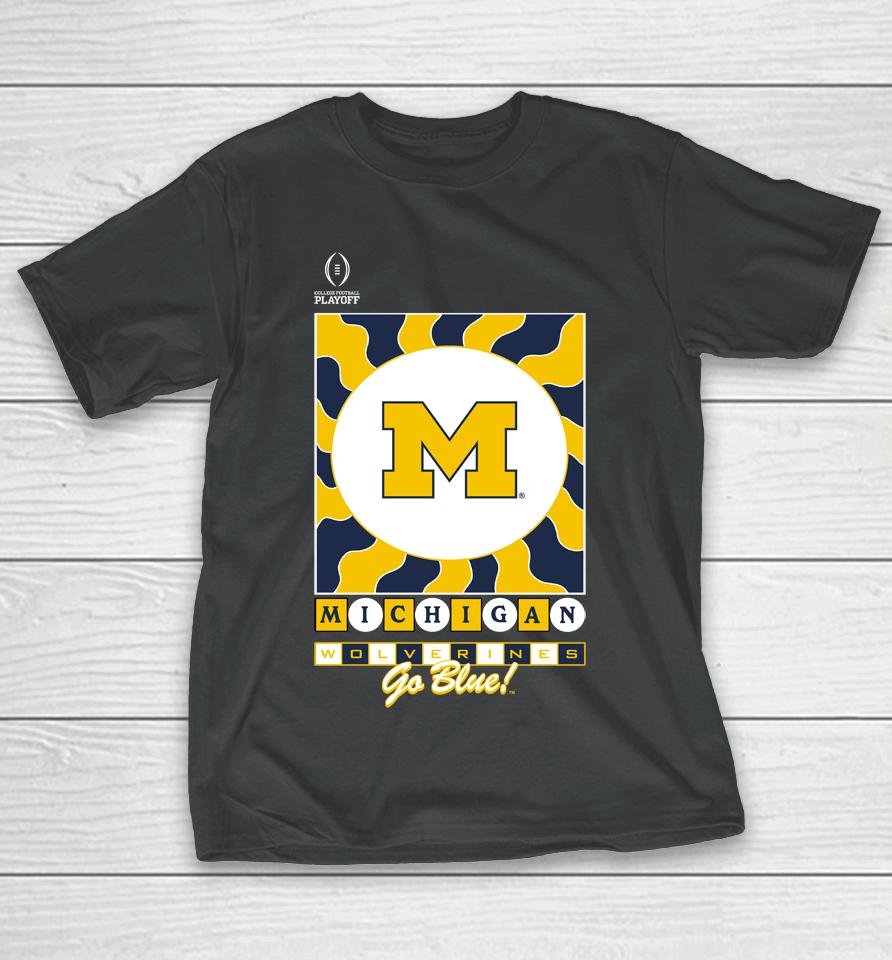 Ncaa Shop Michigan Go Blue College Football Playoff 2022 Fiesta Bowl Media Night T-Shirt