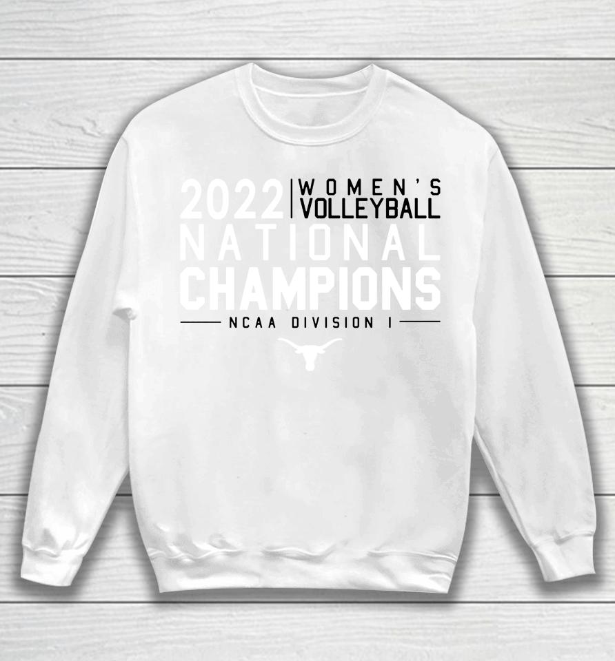 Ncaa Shop Texas Orange Texas Longhorns 2022 Women's Volleyball National Champions Sweatshirt