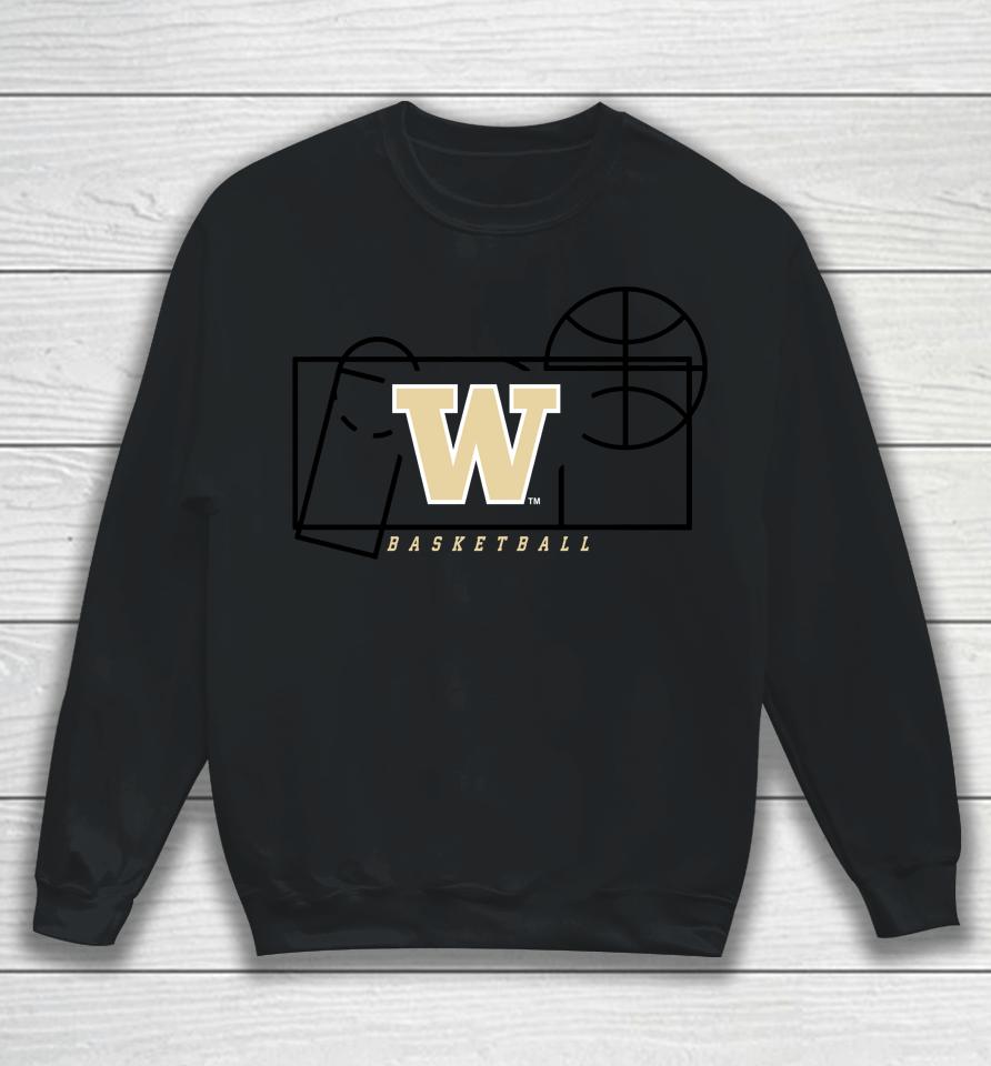 Ncaa Shop Washington Huskies Basketball Court Fresh Sweatshirt