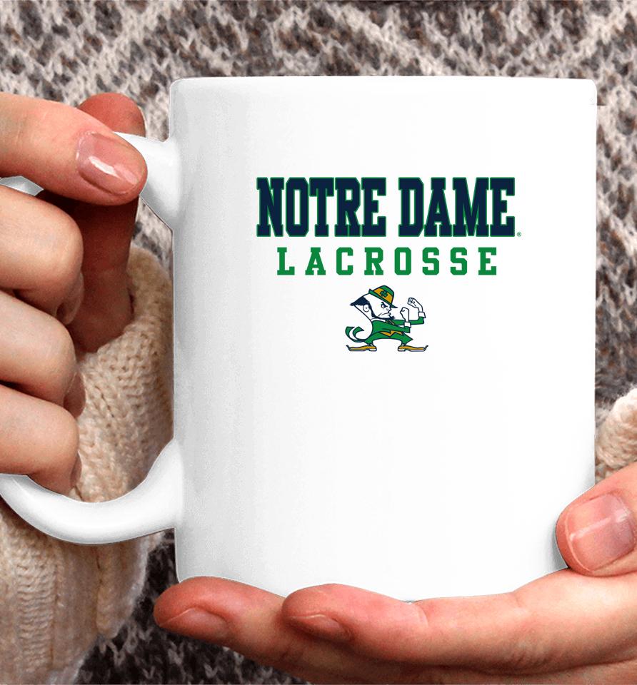 Ncaa Sports Notre Dame Stack Logo Lacrosse Coffee Mug