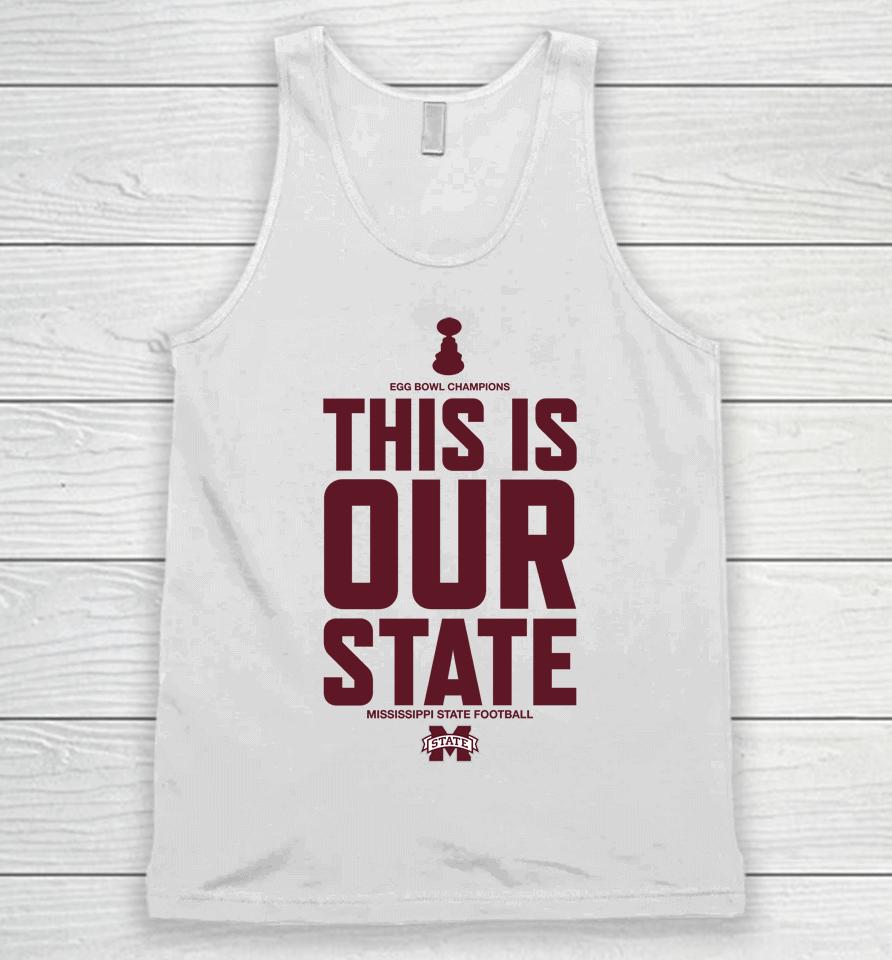 Ncaa Stefan Krajisnik This Is Our State Mississippi State Unisex Tank Top