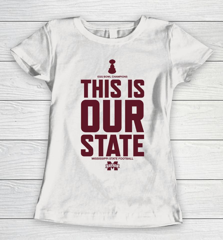 Ncaa Stefan Krajisnik This Is Our State Mississippi State Women T-Shirt