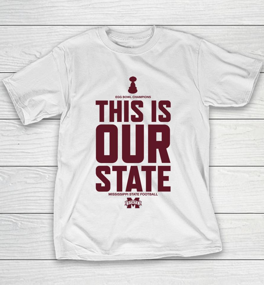 Ncaa Stefan Krajisnik This Is Our State Mississippi State Youth T-Shirt