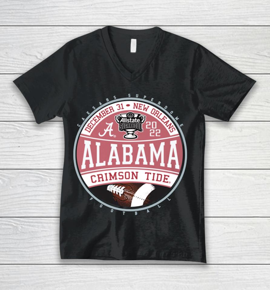Ncaa Sugar Bowl 22-23 Alabama Crimson Tide Unisex V-Neck T-Shirt