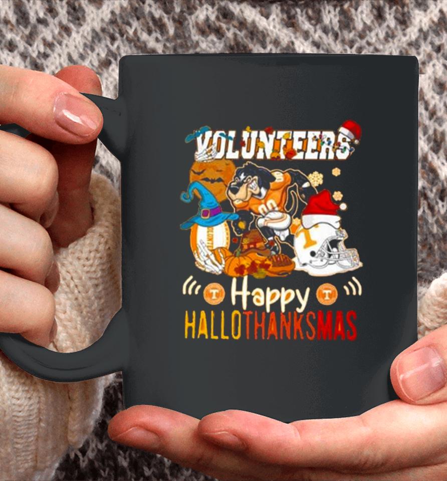 Ncaa Tennessee Volunteers Mascot Happy Hallothanksmas Coffee Mug