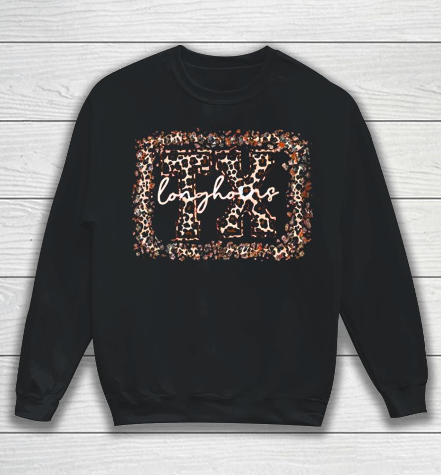 Ncaa Texas Longhorns Leopard Sweatshirt