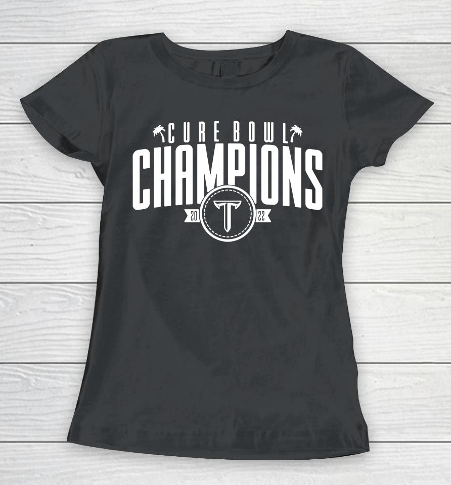 Ncaa Troy Trojans 2022 Cure Bowl Champions Women T-Shirt