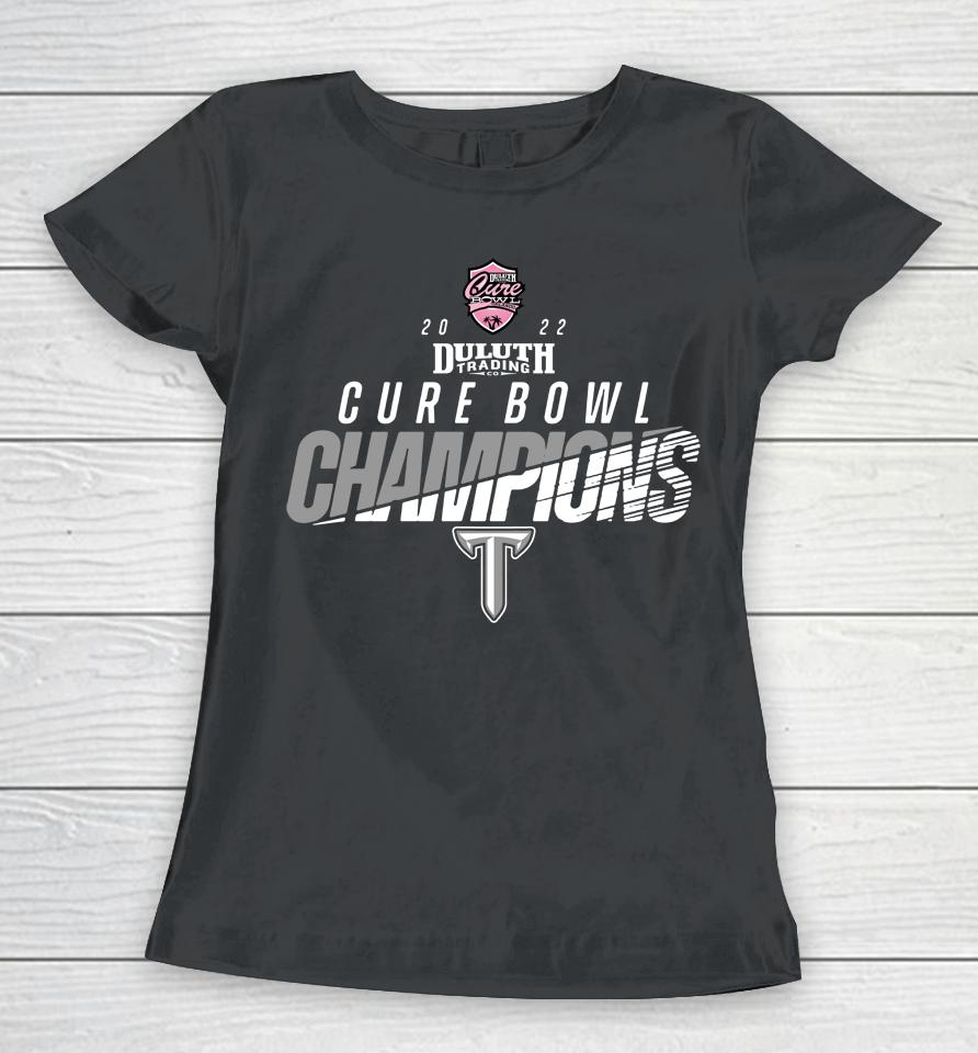 Ncaa Troy Trojans Champions 2022 Cure Bowl Final Team Women T-Shirt