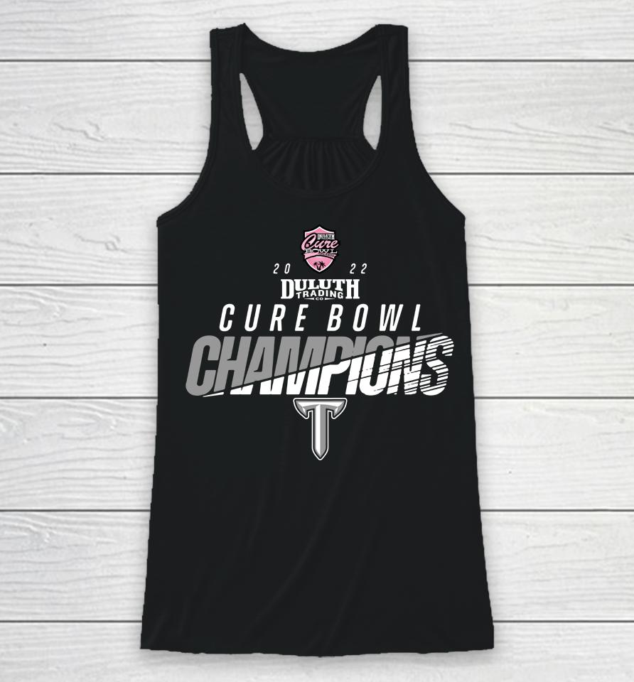 Ncaa Troy Trojans Champions 2022 Duluth Trading Cure Bowl Champions Racerback Tank