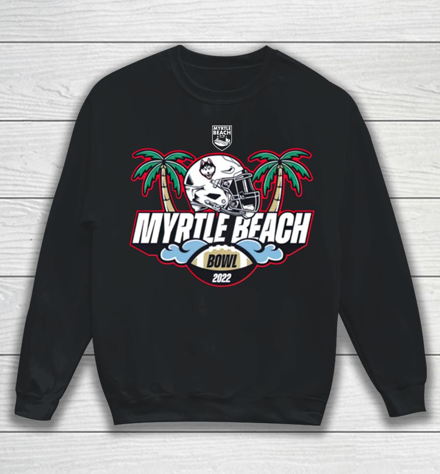 Ncaa Uconn 2022 Myrtle Beach Bowl Black Playoff Black Sweatshirt