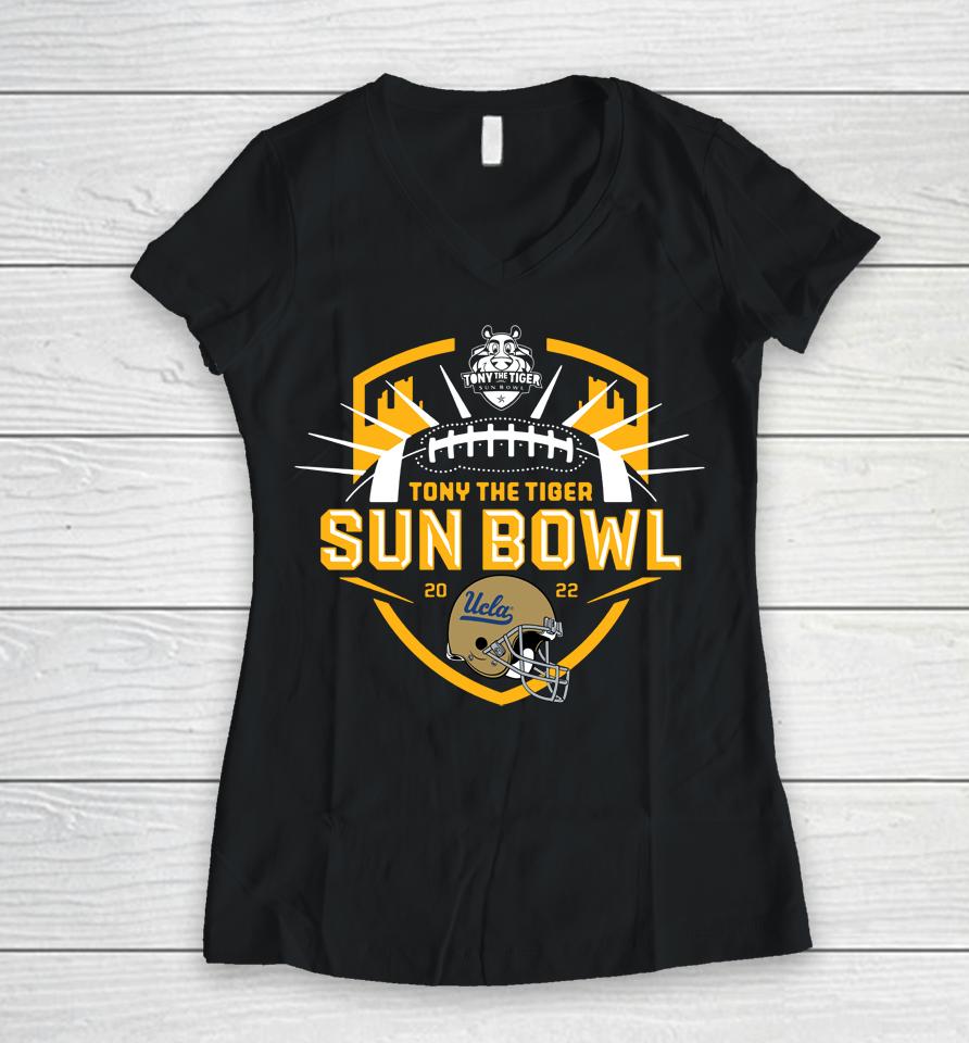 Ncaa Ulca Sun Bowl Tony The Tiger Women V-Neck T-Shirt